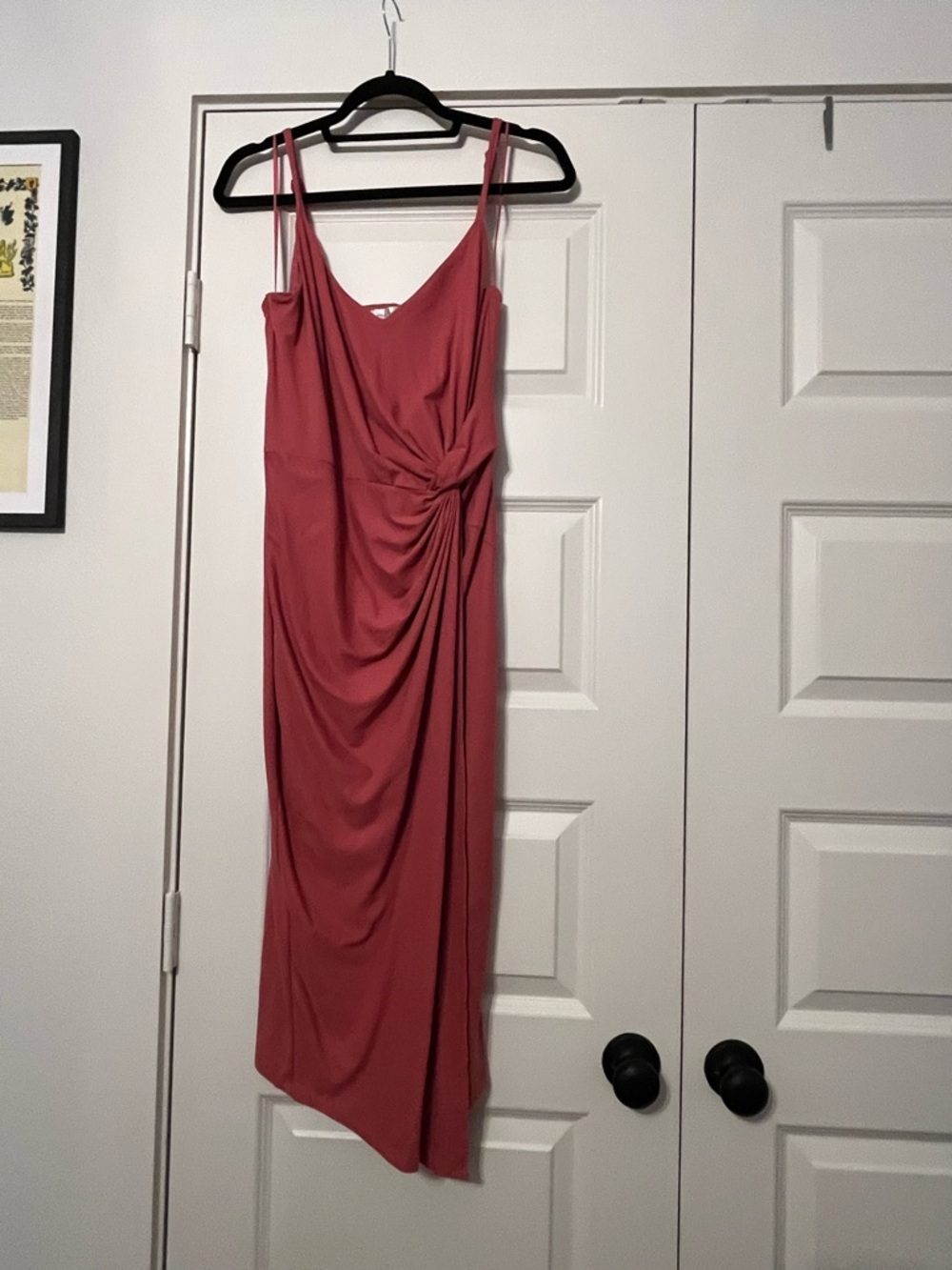 nine britton Rose-Mauve Twist Midi Dress
